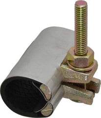 B&K Mueller - 1" Pipe Single Bolt 3" Repair Clamp - For Providing Strong Positive Seal In Repairing Leaking Pipes - Exact Industrial Supply