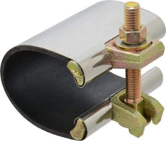 B&K Mueller - 2" Pipe Single Bolt 3" Repair Clamp - For Providing Strong Positive Seal In Repairing Leaking Pipes - Exact Industrial Supply