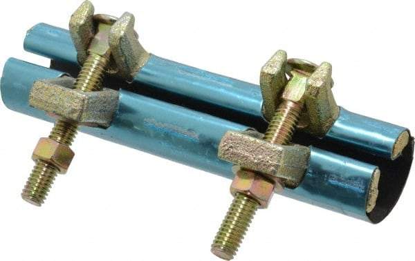 B&K Mueller - 1/2" Pipe Two Bolt 6" Repair Clamp - For Providing Strong Positive Seal In Repairing Leaking Pipes - Exact Industrial Supply