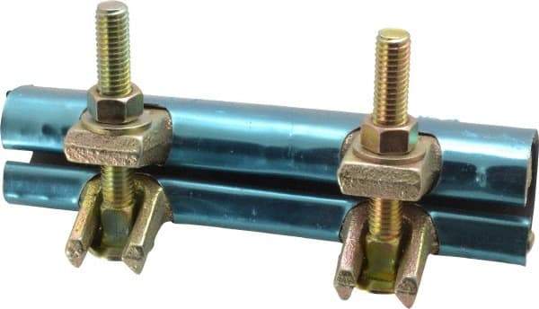 B&K Mueller - 3/4" Pipe Two Bolt 6" Repair Clamp - For Providing Strong Positive Seal In Repairing Leaking Pipes - Exact Industrial Supply