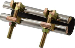 B&K Mueller - 1-1/4" Pipe Two Bolt 6" Repair Clamp - For Providing Strong Positive Seal In Repairing Leaking Pipes - Exact Industrial Supply