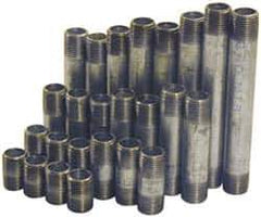 B&K Mueller - 60 Piece, 1-1/4" Pipe, Galvanized Pipe Nipple Set - Schedule 40, (6) Close, (6) 2, (6) 2-1/2, (6) 3, (6) 3-1/2, (6) 4, (6) 4-1/2, (6) 5, (6) 5-1/2, (6) 6 - Exact Industrial Supply