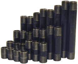 B&K Mueller - 66 Piece, 3/4" Pipe, Black Finished Steel Pipe Nipple Set - Schedule 40, (6) Close, (6) 1-1/2, (6) 2, (6) 2-1/2, (6) 3, (6) 3-1/2, (6) 4, (6) 4-1/2, (6) 5, (6) 5-1/2, (6) 6 - Exact Industrial Supply