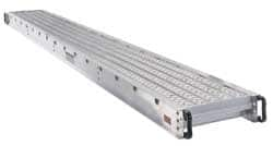 Made in USA - 16 Ft. Long x 24 Inches Wide, 2 Man Aluminum Stage Platform - Exact Industrial Supply