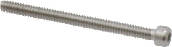 Value Collection - #0-80 UNF Hex Socket Drive, Socket Cap Screw - Grade 18-8 & Austenitic A2 Stainless Steel, Partially Threaded, 3/4" Length Under Head - Exact Industrial Supply