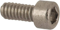 Value Collection - #1-64 UNC Hex Socket Drive, Socket Cap Screw - Grade 18-8 & Austenitic A2 Stainless Steel, Fully Threaded, 3/16" Length Under Head - Exact Industrial Supply