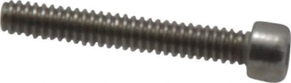 Value Collection - #1-64 UNC Hex Socket Drive, Socket Cap Screw - Grade 18-8 & Austenitic A2 Stainless Steel, Fully Threaded, 1/2" Length Under Head - Exact Industrial Supply