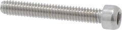 Value Collection - #1-72 UNF Hex Socket Drive, Socket Cap Screw - Grade 18-8 & Austenitic A2 Stainless Steel, Fully Threaded, 1/2" Length Under Head - Exact Industrial Supply