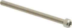 Value Collection - #1-72 UNF Hex Socket Drive, Socket Cap Screw - Grade 18-8 & Austenitic A2 Stainless Steel, Partially Threaded, 1" Length Under Head - Exact Industrial Supply