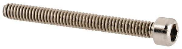 Value Collection - #2-56 UNC Hex Socket Drive, Socket Cap Screw - Grade 18-8 & Austenitic A2 Stainless Steel, Partially Threaded, 7/8" Length Under Head - Exact Industrial Supply