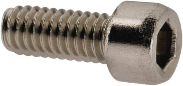 Value Collection - #3-56 UNF Hex Socket Drive, Socket Cap Screw - Grade 18-8 & Austenitic A2 Stainless Steel, Fully Threaded, 1/4" Length Under Head - Exact Industrial Supply