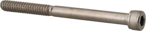 Value Collection - #10-24 UNC Hex Socket Drive, Socket Cap Screw - Grade 18-8 & Austenitic A2 Stainless Steel, Partially Threaded, 2-1/4" Length Under Head - Exact Industrial Supply