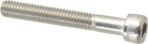 Value Collection - #10-32 UNF Hex Socket Drive, Socket Cap Screw - Grade 18-8 & Austenitic A2 Stainless Steel, Partially Threaded, 1-3/8" Length Under Head - Exact Industrial Supply