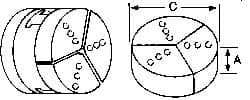 Abbott Workholding Products - 7" & Up Chuck Capacity, Northfield Attachment, Round Soft Lathe Chuck Jaw - 3 Jaws, Aluminum, 6.92" Wide x 3" High - Exact Industrial Supply