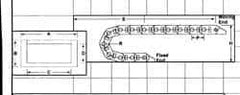 Igus - 3 Ft. Long, Igumid G and Igumid NB, Snap Open Cable and Hose Carrier - 1-1/2 Inch Inside Width x 3/4 Inch Inside Height, 1.97 Inch Outside Width x 0.98 Inch Outside Height, 1-1/2 Inch Bend Radius - Exact Industrial Supply