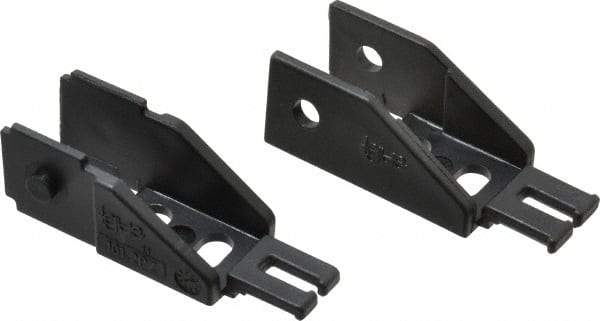 Igus - 1.02 Inch Outside Width x 0.94 Inch Outside Height, Cable and Hose Carrier Steel Zipper Mounting Bracket Set - 1-1/2 Inch Bend Radius, 0.59 Inch Inside Width x 0.67 Inch Inside Height - Exact Industrial Supply