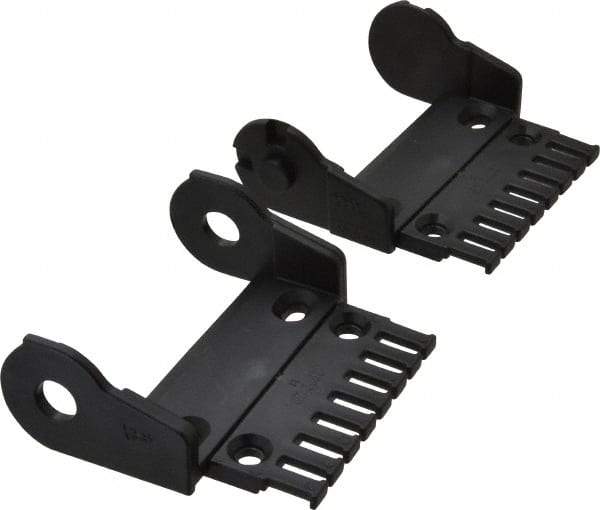 Igus - 3.36 Inch Outside Width x 1.38 Inch Outside Height, Cable and Hose Carrier Plastic Open Mounting Bracket Set - 2.17 Inch Bend Radius, 3.03 Inch Inside Width x 0.98 Inch Inside Height - Exact Industrial Supply