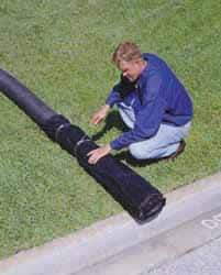 UltraTech - 8 Inch Diameter Pipe Sock - For Use with Oil and Sediment, Helps Comply with NPDES and 40 CFR 122.26 - Exact Industrial Supply