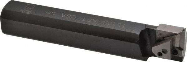 APT - 1-1/4" Min Bore Diam, 4" OAL, 1" Shank Diam, Indexable Boring Bar - TPG Insert, Screw or Clamp Holding Method - Exact Industrial Supply