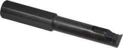 Made in USA - 0.475" Min Bore Diam, 3-1/4" OAL, 1/2" Shank Diam, Indexable Boring Bar - 1-3/4" Max Bore Depth, TPEE 730 Insert, Clamp Holding Method - Exact Industrial Supply