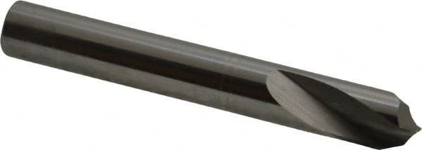 Magafor - 3/8" Body Diam, 120°, 2-3/4" OAL, Solid Carbide Spotting Drill - Exact Industrial Supply