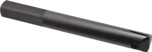 APT - 13/16" Min Bore Diam, 6-1/2" OAL, 3/4" Shank Diam, Indexable Boring Bar - 4-1/2" Max Bore Depth, TPG 321 Insert, Screw Holding Method - Exact Industrial Supply