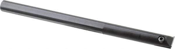APT - 11/16" Min Bore Diam, 9" OAL, 5/8" Shank Diam, Indexable Boring Bar - TPG 321 Insert, Screw Holding Method - Exact Industrial Supply