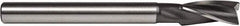 Union Butterfield - 15/32" Diam, 7/16" Shank, Diam, 3 Flutes, Straight Shank, Interchangeable Pilot Counterbore - 4-5/16" OAL, 1-1/4" Flute Length, Bright Finish, High Speed Steel - Exact Industrial Supply