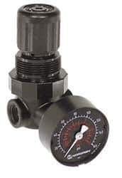 Norgren - 1/4" NPT Miniature Regulator without Gauge - 1/8" Gauge Port, 5-125 psi - Exact Industrial Supply