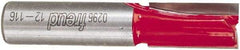 Freud - 1/2" Diam, 1/2" Shank Diam, 1" Length of Cut, 2 Flute Double Edge Straight Router Bit - 2-5/8" Overall Length, Carbide Tipped - Exact Industrial Supply