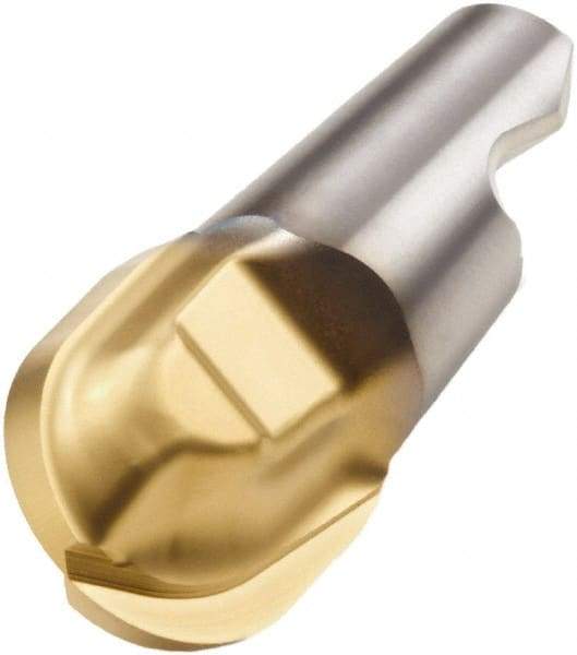 Seco - MM16 M07 Grade F30M Carbide Ball Nose Milling Tip Insert - TiAlN/TiN Finish, 2 Flutes, 0.787" Cutting Diam, 0.796" Depth of Cut, 0.871" Extension, 0.394" Cnr Rad - Exact Industrial Supply