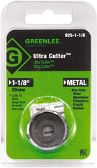 Greenlee - 1-1/8" Diam, 0.53" Cutting Depth, Hole Saw - High Speed Steel Saw, Toothed Edge - Exact Industrial Supply
