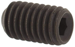 Value Collection - #12-28 UNF, 3/8" OAL, Cup Point Set Screw - Grade ASTM F912 Alloy Steel, 7/64" Key - Exact Industrial Supply