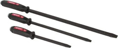 Mayhew - 3 Piece Screwdriver Pry Bar Set - 5/8" Head Width, Includes 12, 17 & 25" Lengths - Exact Industrial Supply