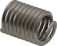 Recoil - 5/16-18 UNC, 5/8" OAL, Free Running Helical Insert - 9-1/4 Free Coils, Tanged, Stainless Steel, Bright Finish, 2D Insert Length - Exact Industrial Supply