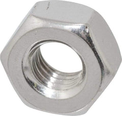 Value Collection - 5/16-18 UNC Stainless Steel Right Hand Heavy Hex Nut - 9/16" Across Flats, 19/64" High, Uncoated - Exact Industrial Supply