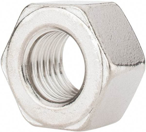 Value Collection - 3/4-10 UNC Stainless Steel Right Hand Heavy Hex Nut - 1-1/4" Across Flats, 47/64" High, Uncoated - Exact Industrial Supply