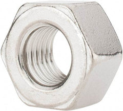 Value Collection - 3/4-10 UNC Stainless Steel Right Hand Heavy Hex Nut - 1-1/4" Across Flats, 47/64" High, Uncoated - Exact Industrial Supply