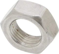 Value Collection - 5/8-18 UNF Stainless Steel Right Hand Hex Jam Nut - 15/16" Across Flats, 3/8" High, Uncoated - Exact Industrial Supply