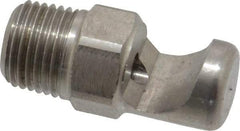 Bete Fog Nozzle - 1/8" Pipe, 145° Spray Angle, Grade 303 Stainless Steel, Extra Wide Fan Nozzle - Male Connection, 4.74 Gal per min at 100 psi, 0.129" Orifice Diam - Exact Industrial Supply