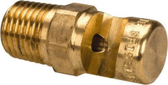 Bete Fog Nozzle - 1/4" Pipe, 145° Spray Angle, Brass, Extra Wide Fan Nozzle - Male Connection, 6.96 Gal per min at 100 psi, 5/32" Orifice Diam - Exact Industrial Supply