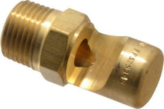 Bete Fog Nozzle - 1/2" Pipe, 145° Spray Angle, Brass, Extra Wide Fan Nozzle - Male Connection, 37.9 Gal per min at 100 psi, 3/8" Orifice Diam - Exact Industrial Supply