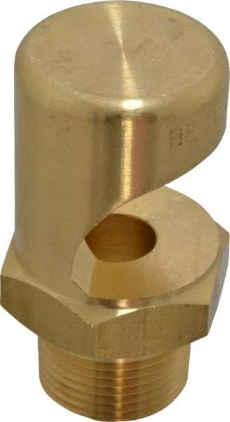Bete Fog Nozzle - 3/4" Pipe, 145° Spray Angle, Brass, Extra Wide Fan Nozzle - Male Connection, 75.9 Gal per min at 100 psi, 1/2" Orifice Diam - Exact Industrial Supply