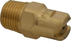 Bete Fog Nozzle - 1/8" Pipe, 30° Spray Angle, Brass, Standard Fan Nozzle - Male Connection, 0.79 Gal per min at 100 psi, 0.057" Orifice Diam - Exact Industrial Supply