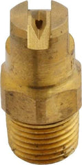 Bete Fog Nozzle - 1/8" Pipe, 65° Spray Angle, Brass, Standard Fan Nozzle - Male Connection, 0.79 Gal per min at 100 psi, 0.057" Orifice Diam - Exact Industrial Supply