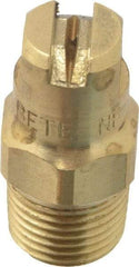 Bete Fog Nozzle - 1/8" Pipe, 90° Spray Angle, Brass, Standard Fan Nozzle - Male Connection, 0.79 Gal per min at 100 psi, 0.057" Orifice Diam - Exact Industrial Supply