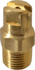 Bete Fog Nozzle - 1/8" Pipe, 30° Spray Angle, Brass, Standard Fan Nozzle - Male Connection, 1.26 Gal per min at 100 psi, 0.072" Orifice Diam - Exact Industrial Supply
