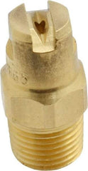 Bete Fog Nozzle - 1/8" Pipe, 65° Spray Angle, Brass, Standard Fan Nozzle - Male Connection, 1.26 Gal per min at 100 psi, 0.072" Orifice Diam - Exact Industrial Supply