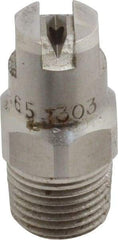 Bete Fog Nozzle - 1/8" Pipe, 65° Spray Angle, Grade 303 Stainless Steel, Standard Fan Nozzle - Male Connection, 1.26 Gal per min at 100 psi, 0.072" Orifice Diam - Exact Industrial Supply