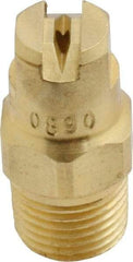 Bete Fog Nozzle - 1/8" Pipe, 90° Spray Angle, Brass, Standard Fan Nozzle - Male Connection, 1.26 Gal per min at 100 psi, 0.072" Orifice Diam - Exact Industrial Supply